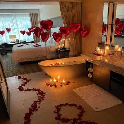 Romantic Rose Petal Setup