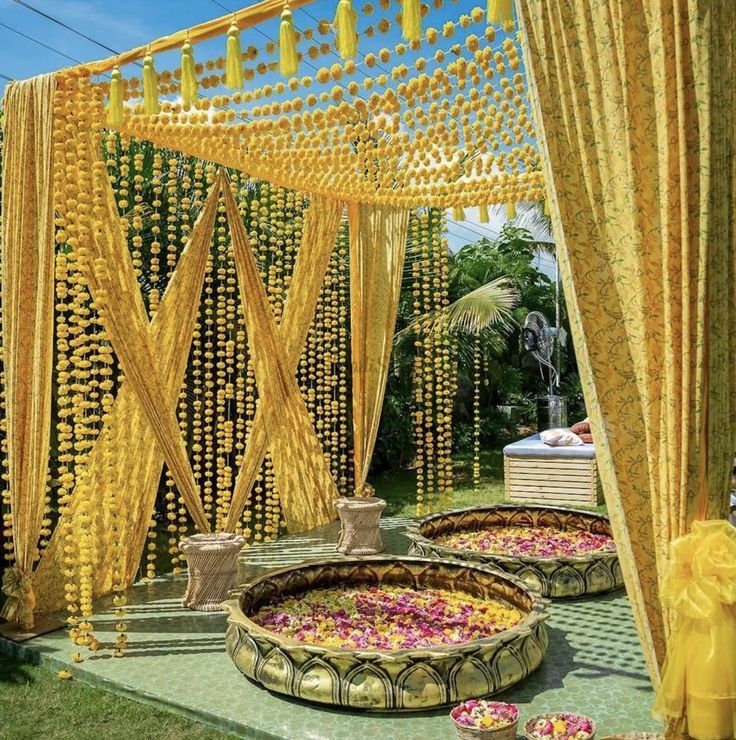 Outdoor Haldi Decoration