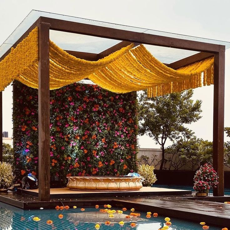 Pool Haldi Decoration